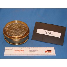 Sieve, Brass Frame, 3&quot; Diameter, 1&quot; Deep, 18 Mesh