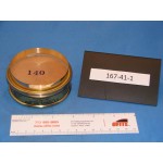 Sieve, Brass Frame, 3&quot; Diameter, 1&quot; Deep, 140 Mesh